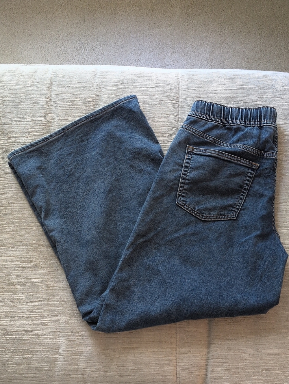 Gap Mid Rise Knit Denim Baggy Jeans